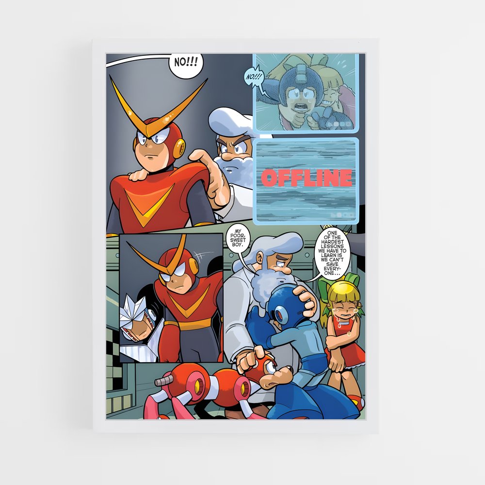 Poster Luminescence – affiche Mega man (vue 3)